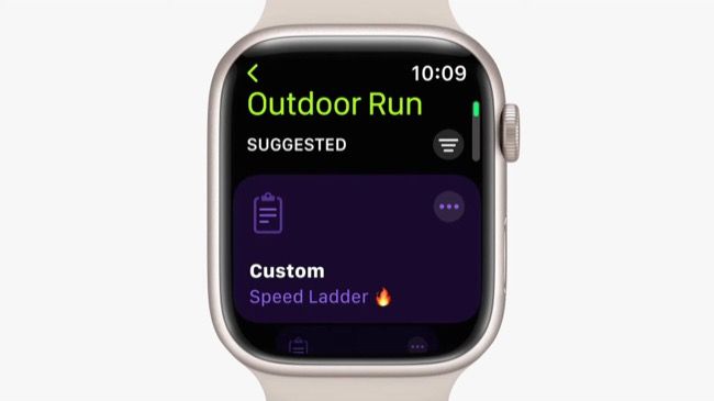 treino personalizado watchOS 9