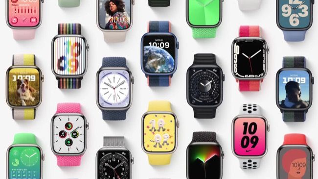 Rostos do Apple Watch no watchOS 9
