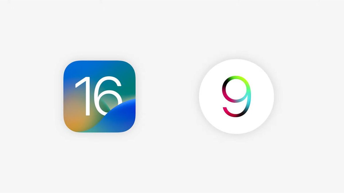 Logotipos watchOS 9 e iOS 16