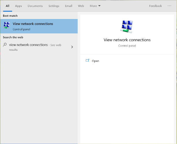 Conexões de rede do Windows 10