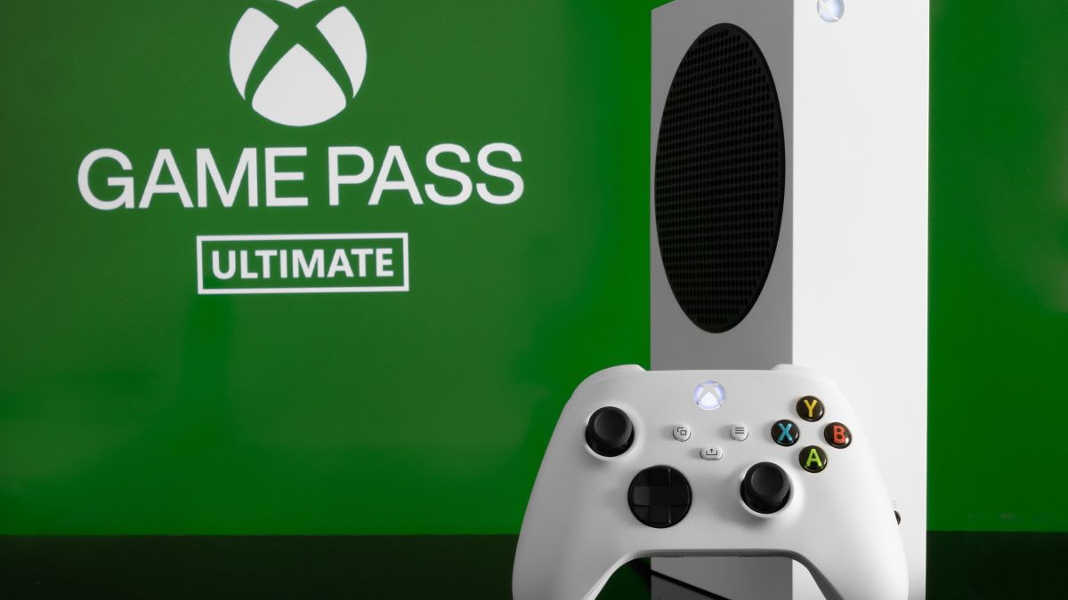 Logotipo do Xbox Game Pass com Xbox Series S