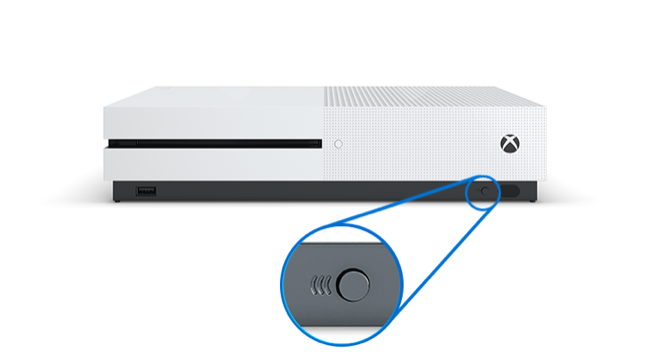 Botão de emparelhamento no Xbox One S