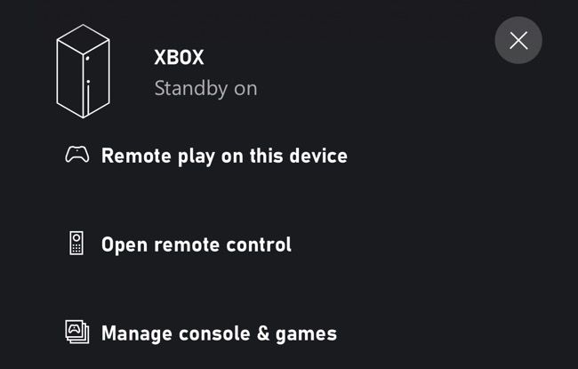 Aplicativo Remote Play no Xbox para iOS